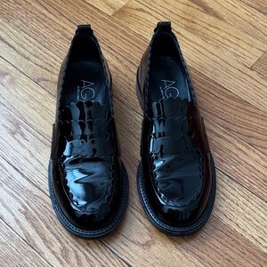 AGL Patent Leather Scallop Loafers